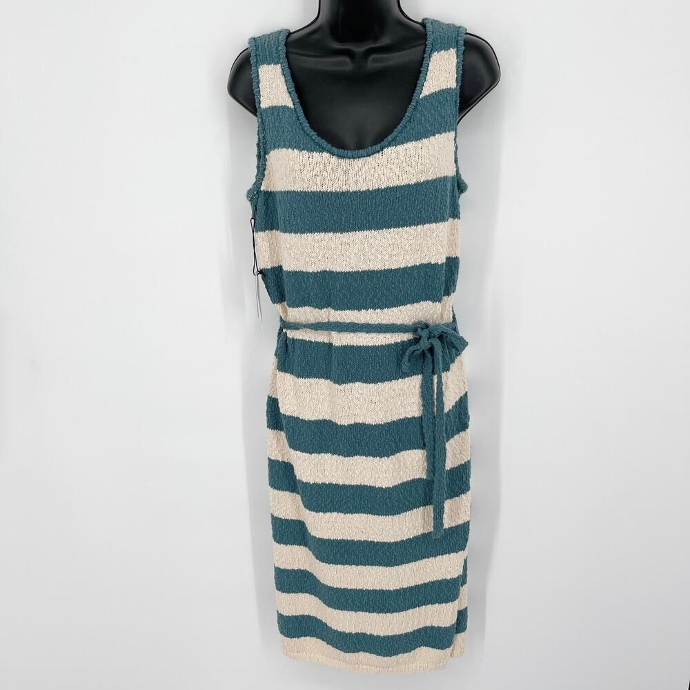 Callahan Revolve NEW Willa Blue Nile Nubby Cotton Sleeveless Dress Womens Sz S